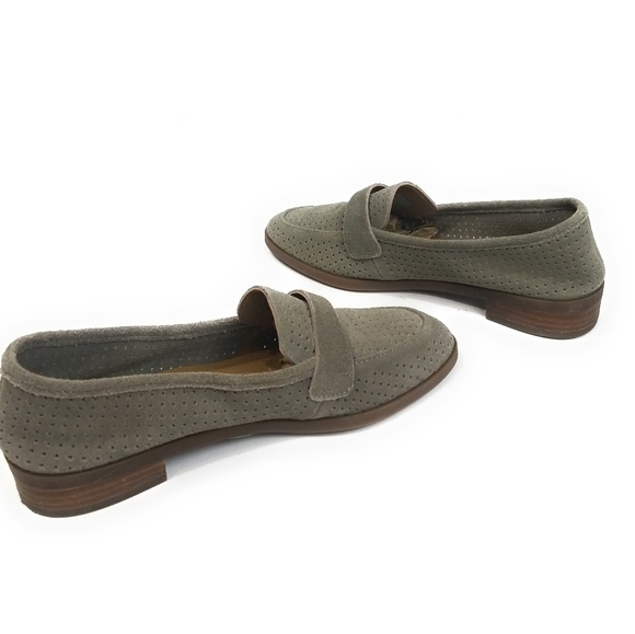 LUCKY BRAND New Taupe Perforated Loafers Size 6 - Picture 5 of 8